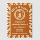 ボホクイーンオブハート誕生会 ベラム紙招待状 (正面)