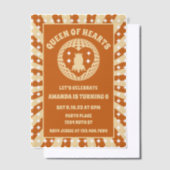 ボホクイーンオブハート誕生会 ベラム紙招待状 (オフセット)