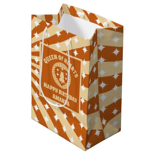 ボホクイーンオブハート誕生会 ミディアムペーパーバッグ (正面アングル)