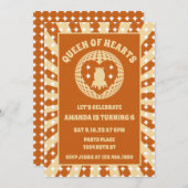 ボホクイーンオブハート誕生会 招待状 (正面/裏面)