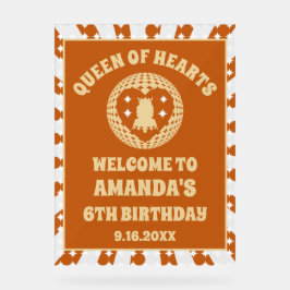 ボホクイーンオブハート誕生日歓迎 アクリルサイン