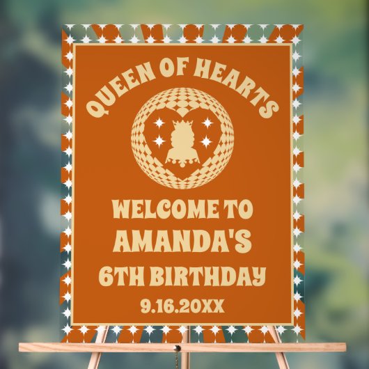 ボホクイーンオブハート誕生日歓迎 アクリルサイン (ニュートラル)