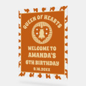 ボホクイーンオブハート誕生日歓迎 アクリルサイン (傾斜)