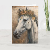 ボホクラウンの美しい灰色の馬すべての行事 カード (正面)