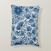 ボホクラシック花模様 |大きい繰り返し アクセントクッション (裏面(縦))