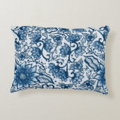 ボホクラシック花模様 |大きい繰り返し アクセントクッション (裏面)