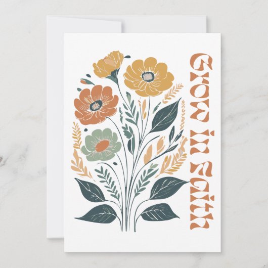 ボホクリスチャン 霊的成長 インスピレーション 招待状 (正面)