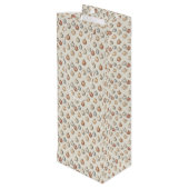 ボホクリスマスオーナメント暖かいヴィンテージ冬 ワインギフトバッグ (裏面アングル)