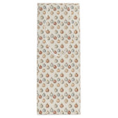 ボホクリスマスオーナメント暖かいヴィンテージ冬 ワインギフトバッグ (裏面)