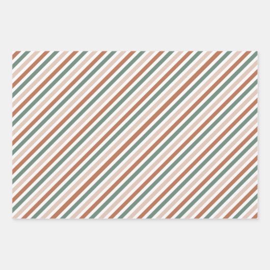 ボホクリスマスギフトラップホリデーモダンラッピング ラッピングペーパーシート (正面)