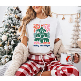 ボホクリスマスジョイ平和の愛 Tシャツ