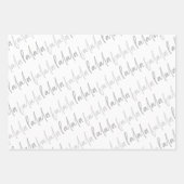 ボホクリスマスツリーズファラーラグリーンホリデー ラッピングペーパーシート (正面2)