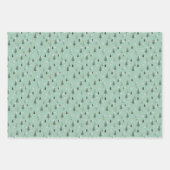 ボホクリスマスツリーズホリデー ラッピングペーパーシート (正面3)