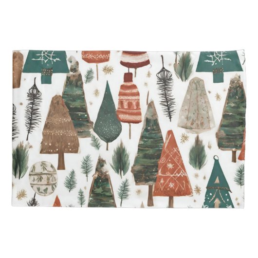 ボホクリスマスパターン 枕カバー (裏面)