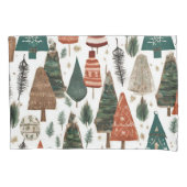 ボホクリスマスパターン 枕カバー (正面)