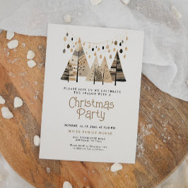 ボホクリスマスパーティの招待状 招待状