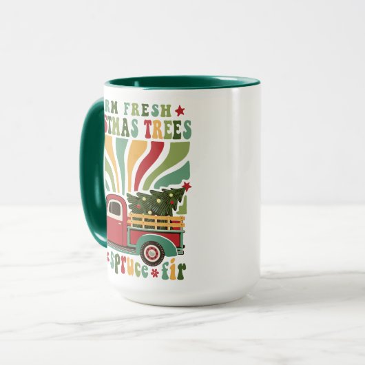 ボホクリスマスファーム生木トラック マグカップ (正面左)