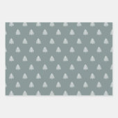 ボホクリスマスホリデーパターン ラッピングペーパーシート (正面3)