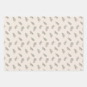 ボホクリスマスホリデーパターン ラッピングペーパーシート (正面2)