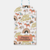 ボホクリスマスホリデー ギフトタグ (正面)