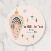 ボホクリスマスメッセージカード フェイバータグ (正面)