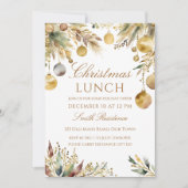 ボホクリスマスランチパーティー水色 招待状 (正面)