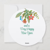 ボホクリスマスリースホリデーカード シーズンカード (裏面)