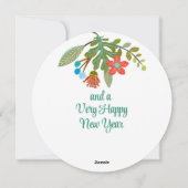 ボホクリスマスリースホリデーカード シーズンカード (裏面)