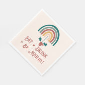 ボホクリスマスレインボー スタンダードランチョンナプキン (角)