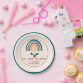 ボホクリスマスレインボー ペーパープレート (パーティー)