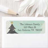 ボホクリスマス差出人住所 ラベル (インサイチュ)