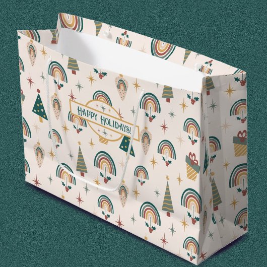 ボホクリスマス抱き枕 ラージペーパーバッグ