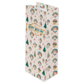 ボホクリスマス抱き枕 ワインギフトバッグ (正面アングル)