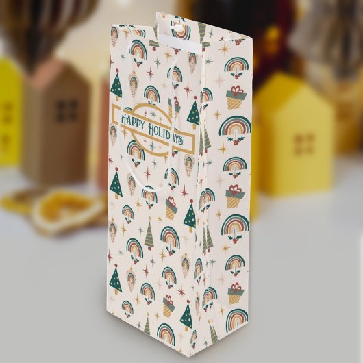 ボホクリスマス抱き枕 ワインギフトバッグ