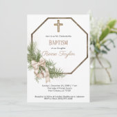 ボホクリスマス木造リースバプテスマ 招待状 (スタンド正面)