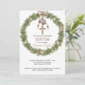 ボホクリスマス木造リースバプテスマ 招待状 (スタンド正面)