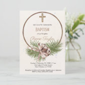 ボホクリスマス木造リースバプテスマ 招待状 (スタンド正面)
