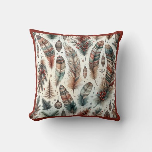 ボホクリスマス クッション (正面)