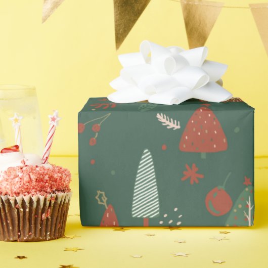 ボホクリスマス ラッピングペーパー (誕生日パーティー)