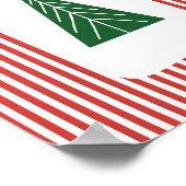 ボホクリスモダンスマスホリデーウォールアートプリント ポスター (角)