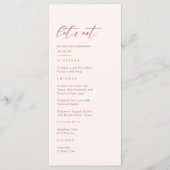 ボホクリームと焦げオレンジ結婚ズ メニュー (正面)