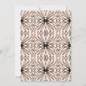 ボホクリームと黒トライバルパットン 招待状 (裏面)