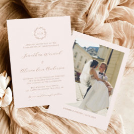 ボホクリームアンドテラコッタ秋の結婚式 招待状