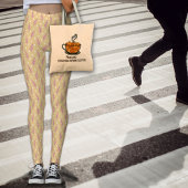 ボホクリームピンク植物学 レギンス