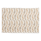 ボホクリームファーンストリングス – シームレスなパターン。 枕カバー (裏面)