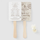 ボホクルーズデスティネーションウェディングプログラム ハンドファン (正面&裏面)