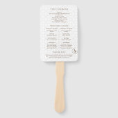 ボホクルーズデスティネーションウェディングプログラム ハンドファン (正面)