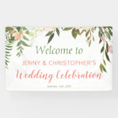 ボホクレメバラウェディングレセプションウェルカム 横断幕 (横)