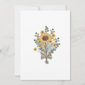 ボホクロザラインベビーシャワー招待状 招待状 (裏面)