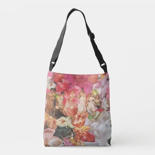 ボホクロス体バッグとフローラレディース クロスボディバッグ (裏面)